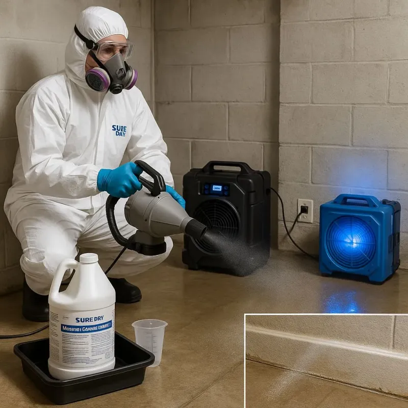 Sanitization and Odor Removal process in New Braunfels, TX
